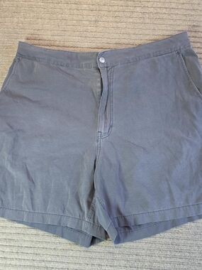 Buck Mason Deck Shorts Mens 38 Gray Chino Quick Dry 8" Elastic Waist Stretch